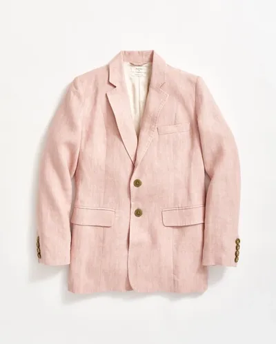 Billy Reid Single Breasted Blazer In Pink Salt