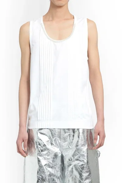 Simone Rocha Tank Tops In White