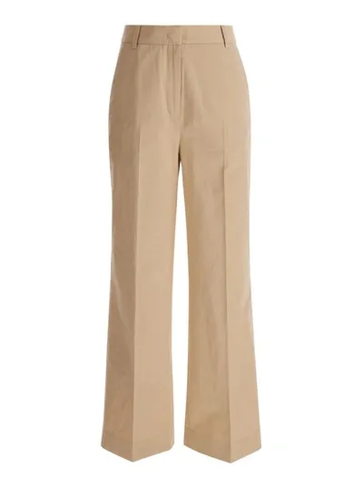 Dunst Semi Wide Chino Slacks In Neutrals