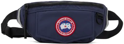 Canada Goose Navy Waist Pouch In Stillwater Blue