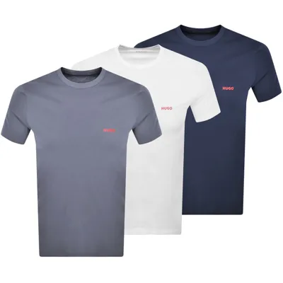 Hugo Triple Pack Crew Neck T Shirt White