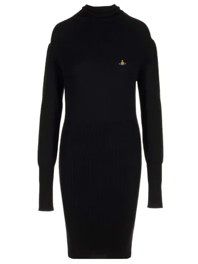 Vivienne Westwood Black Bea Midi Dress In N401