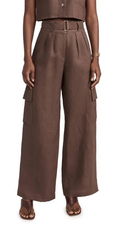 Hevron Maggie Pants Chocolate