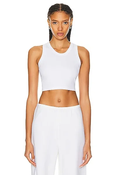 Leset Kelly Racerback Tank Top In White