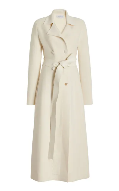 Gabriela Hearst Kant Double-breasted Wool Coat In Ivory