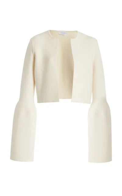 Gabriela Hearst Katlin Flared-sleeve Wool Jacket In Ivory