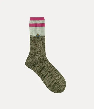 Vivienne Westwood Ladies Socks In Green