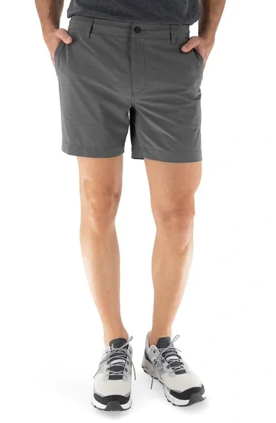 Devil-dog Dungarees 6-inch Hybrid Shorts In Gunmetal