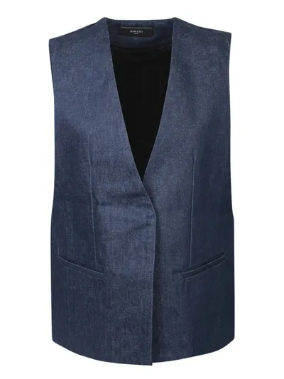 Amiri Raw Indigo Denim Vest