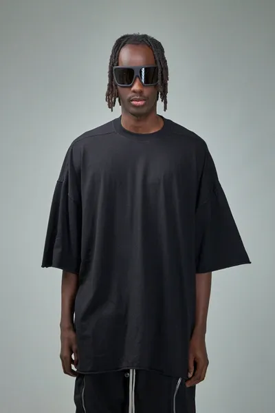 Rick Owens Drkshdw Black Jumbo T-shirt In 09 Black