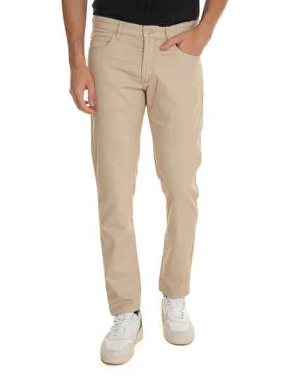 Harmont & Blaine Wsl001 5-pocket Trousers In Beige