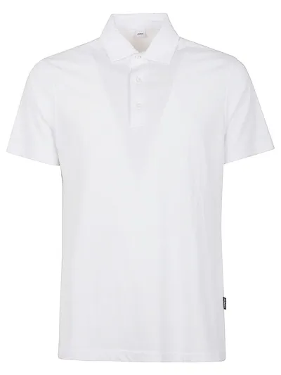 Aspesi Short Sleeve Cotton Polo Shirt In White