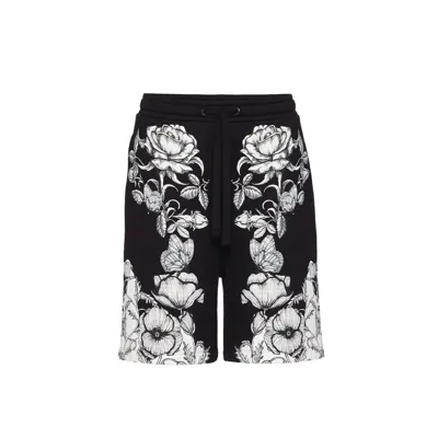 Valentino Drawstring Bermuda Shorts In Black