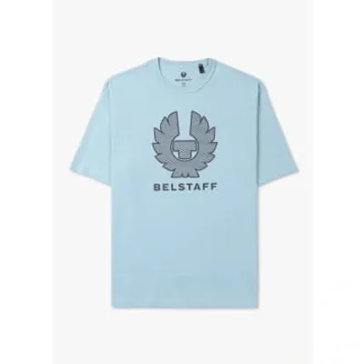 Belstaff Mens Hex Phoenix T-shirt In Skyline Blue