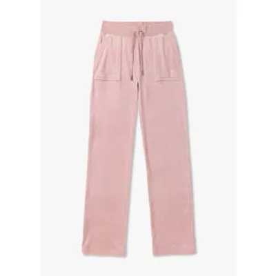 Juicy Couture Womens Del Ray Classic Pocket Lounge Pants In Light Pink