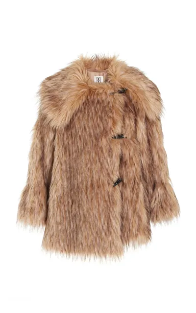 By Malene Birger Exclusive Graca Mini Faux Fur Coat In Brown