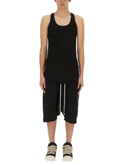 Rick Owens Drkshdw Drk Tank Tshirt In Black