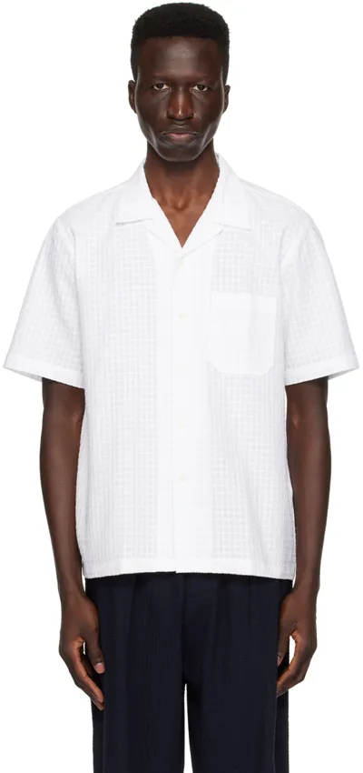 Universal Works White Road Shirt