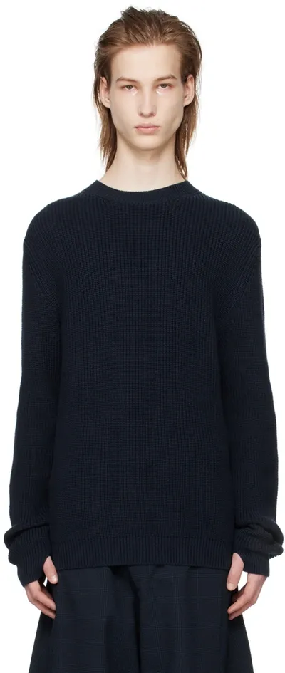 Sage Nation Navy Summer Dieter Sweater In Black