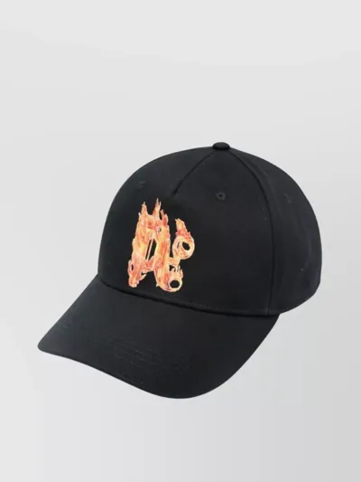 Palm Angels Black Logo-embroidered Baseball Cap