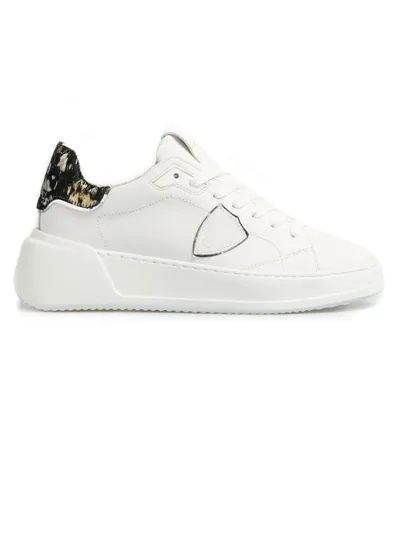 Philippe Model Tres Temple Sneaker White And Animalier