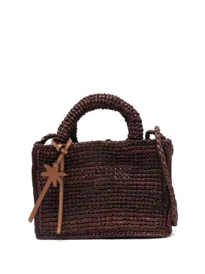 Manebi Small Sunset Tote Bag In Brown