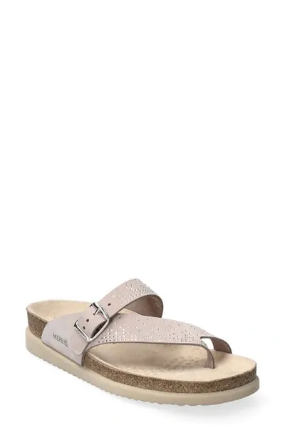 Mephisto Helena Spark Platform Slide Sandal In Silver