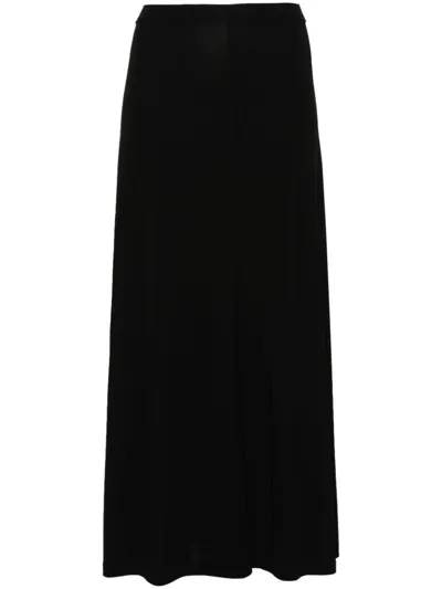 Totême Fluid Jersey Skirt In Black