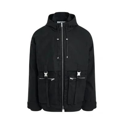 Loewe Regular Fit Parka In Black