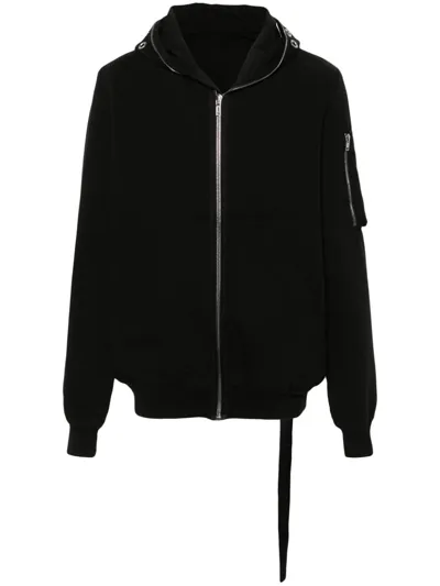 Rick Owens Drkshdw Gimp Bomber Jacket In Black