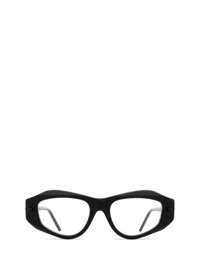 Kuboraum Eyeglasses In Black Matt & Artichoke & Black Shine