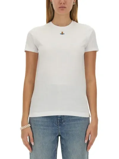 Vivienne Westwood T-shirt Orb In Neutrals