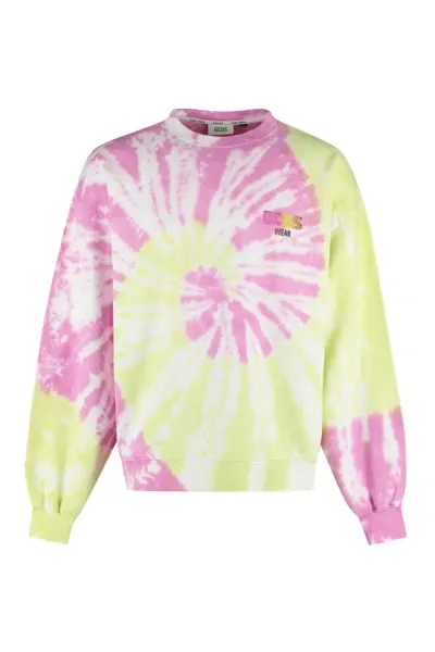 Gcds Logo Printed Crewneck Sweatshirt In Multicolor