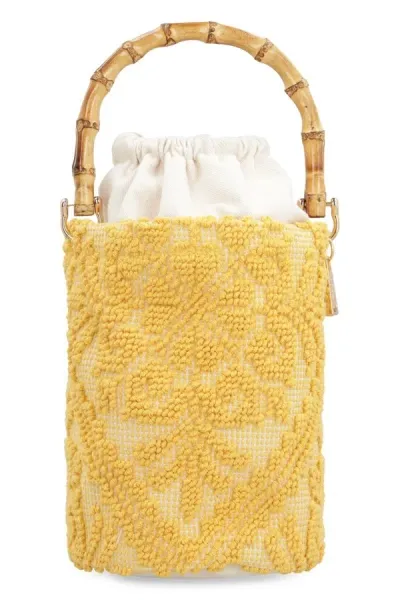 La Milanesa Chia Bucket Bag In Yellow