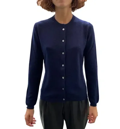 La Rose Cardigan Dark Blue