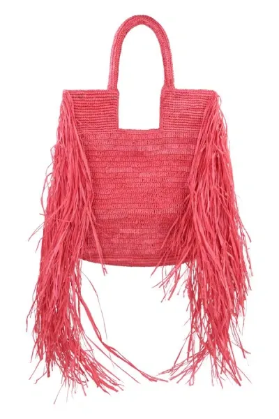 Made For A Woman Kifafa Frange M Tote Bag In Fuchsia