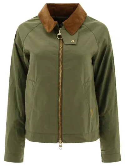 Barbour Campbell Showerproof Jacket In Green