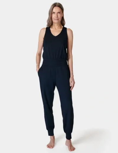 Sweaty Betty Gaia Yoga Jumpsuit In Black