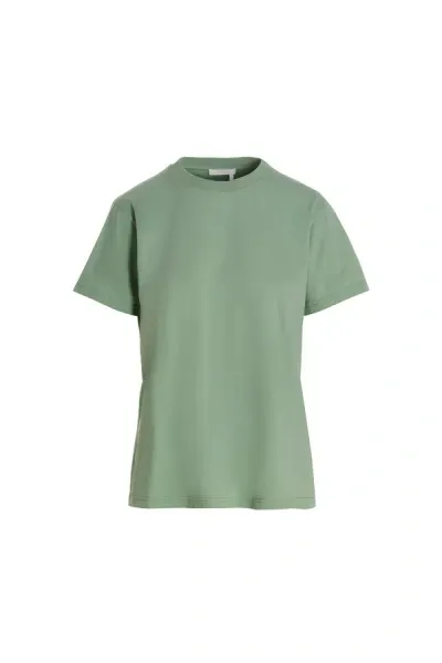 Chloé Basic Logo T-shirt In Green