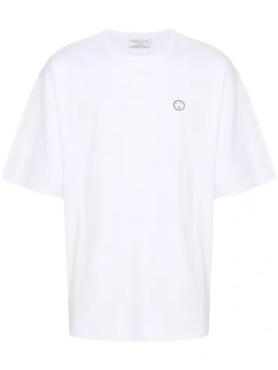 Société Anonyme Patch-detail Organic Cotton T-shirt In White