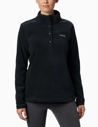 Columbia Benton Springs Half Snap Pullover In Black