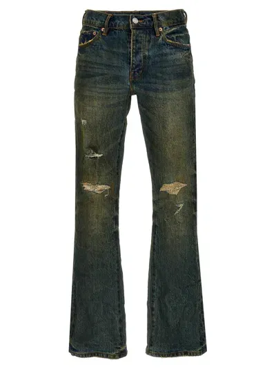 Purple Flared Vintage Afterglow Jeans In Black