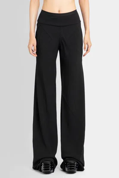 Rick Owens Flared Leg Trousers In Black