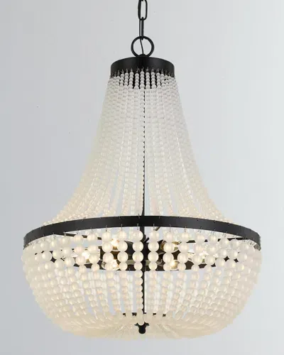 Crystorama 6-light Chandelier In Black