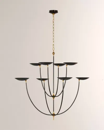 Visual Comfort Signature Keira Xl Chandelier By Thomas O'brien In Bronze