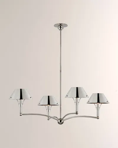 Visual Comfort Signature Turlington Large Chandelier By Thomas O'brien In Polished Nickel