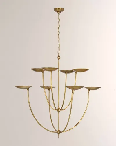 Visual Comfort Signature Keira Xl Chandelier By Thomas O'brien In Brass