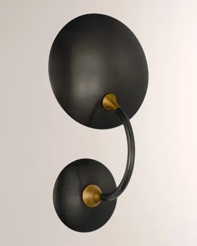 Visual Comfort Signature Keira Medium Wall Wash Sconce By Thomas O'brien - 15" In Bronze