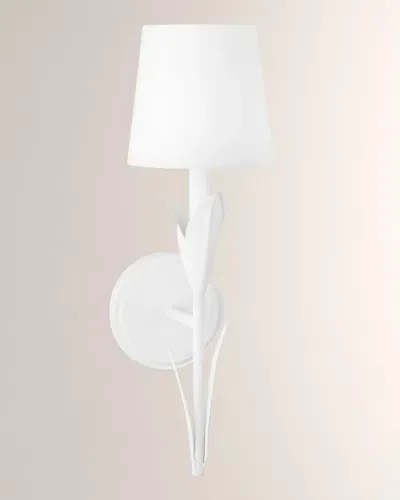 Regina Andrew River Reed Sconce In White