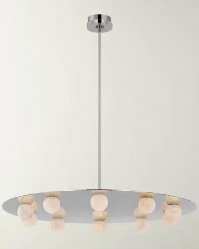 Visual Comfort Signature Pertica 36" 10-light Chandelier By Kelly Wearstler In Polished Nickel